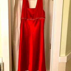 Red Formal Dress W/ Lace Straps